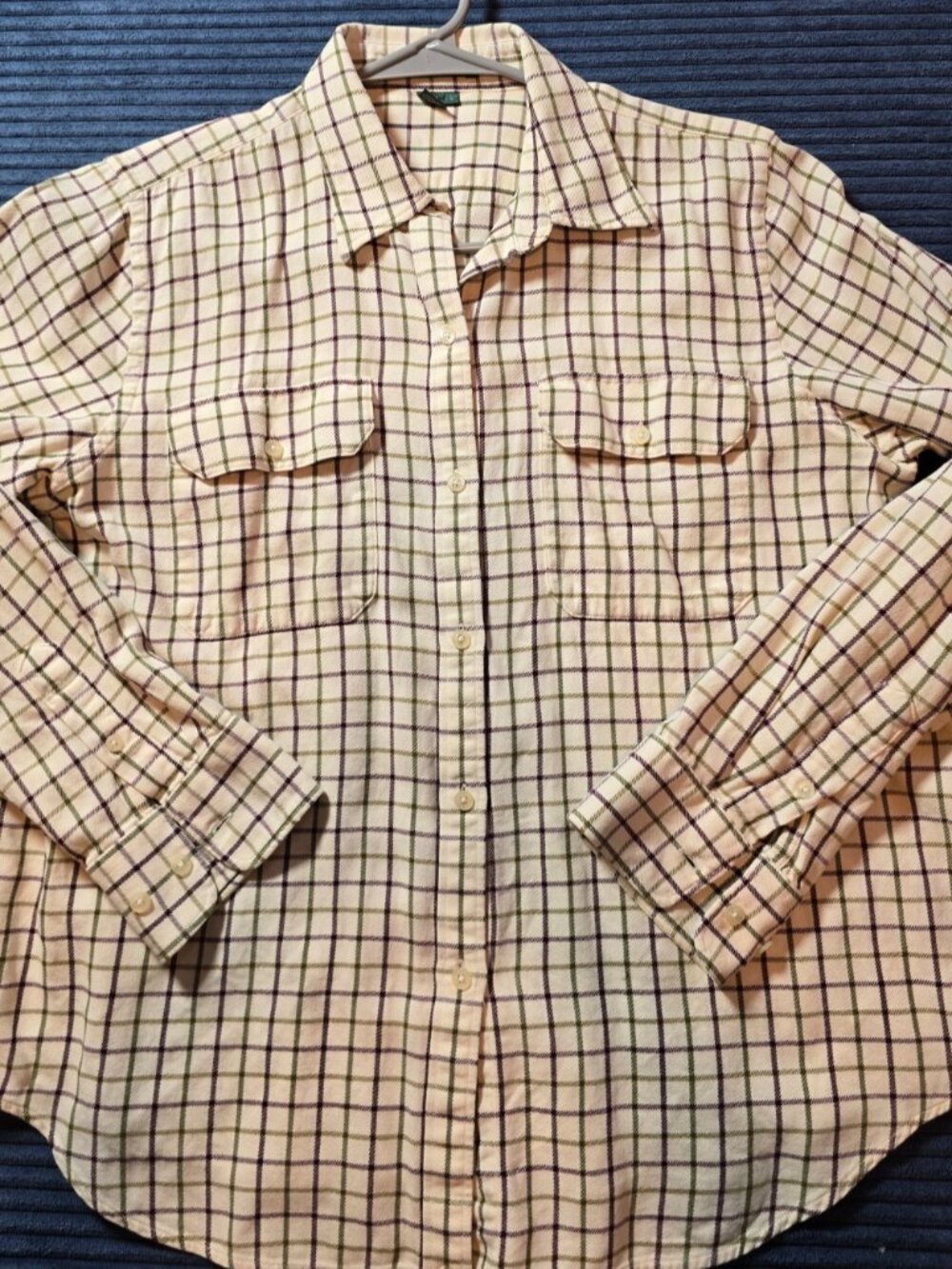 Lauren Ralph Lauren Men’s Plaid 100% Cotton Button-Up Shirt – Size L – Classic